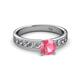 2 - Salana Classic Pink Tourmaline and Diamond Engagement Ring 