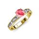 3 - Salana Classic Pink Tourmaline and Diamond Engagement Ring 