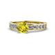 1 - Salana Classic Yellow and White Diamond Engagement Ring 