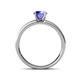 4 - Salana Classic Tanzanite and Diamond Engagement Ring 