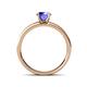 4 - Salana Classic Tanzanite and Diamond Engagement Ring 