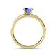 4 - Salana Classic Tanzanite and Diamond Engagement Ring 
