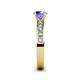 5 - Salana Classic Tanzanite and Diamond Engagement Ring 