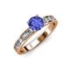 3 - Salana Classic Tanzanite and Diamond Engagement Ring 