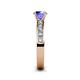 5 - Salana Classic Tanzanite and Diamond Engagement Ring 