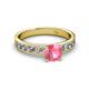2 - Salana Classic Pink Tourmaline and Diamond Engagement Ring 