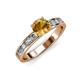 3 - Salana Classic Citrine and Diamond Engagement Ring 