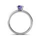 4 - Salana Classic Iolite and Diamond Engagement Ring 
