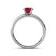 4 - Salana Classic Ruby and Diamond Engagement Ring 