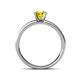 4 - Salana Classic Yellow and White Diamond Engagement Ring 