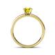 4 - Salana Classic Yellow and White Diamond Engagement Ring 