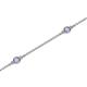 2 - Aizza (5 Stn/2.4mm) Tanzanite Station Bracelet 