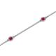 2 - Aizza (5 Stn/2.4mm) Ruby Station Bracelet 