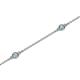 2 - Aizza (5 Stn/2.4mm) Aquamarine Station Bracelet 