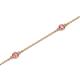 2 - Aizza (5 Stn/2.4mm) Pink Tourmaline Station Bracelet 