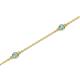 2 - Aizza (5 Stn/2.4mm) Blue Topaz Station Bracelet 