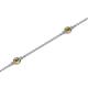 2 - Aizza (5 Stn/2.4mm) Citrine Station Bracelet 