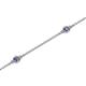 2 - Aizza (5 Stn/2.4mm) Iolite Station Bracelet 