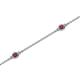 2 - Aizza (5 Stn/2.4mm) Rhodolite Garnet Station Bracelet 
