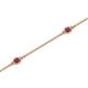 2 - Aizza (5 Stn/2.4mm) Rhodolite Garnet Station Bracelet 