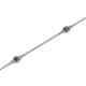 2 - Aizza (5 Stn/2.4mm) Black Diamond Station Bracelet 