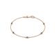 1 - Aizza (5 Stn/2.4mm) Blue Diamond Station Bracelet 