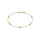 1 - Aizza (5 Stn/2.4mm) Yellow Diamond Station Bracelet 