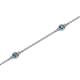 2 - Aizza (5 Stn/2.4mm) London Blue Topaz Station Bracelet 