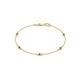 1 - Aizza (5 Stn/2.4mm) Smoky Quartz Station Bracelet 