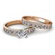 2 - Salana Classic Diamond Bridal Set Ring 