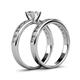 4 - Salana Classic Diamond Bridal Set Ring 