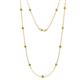 1 - Asta (11 Stn/3.4mm) Yellow Diamond on Cable Necklace 