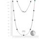 2 - Asta (11 Stn/4mm) Emerald on Cable Necklace 