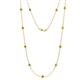 1 - Asta (11 Stn/4mm) Yellow Diamond on Cable Necklace 