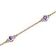 2 - Aizza (5 Stn/3mm) Tanzanite Station Bracelet 