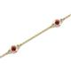 2 - Aizza (5 Stn/3mm) Rhodolite Garnet Station Bracelet 