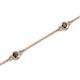 2 - Aizza (5 Stn/3mm) Black Diamond Station Bracelet 