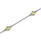 2 - Aizza (5 Stn/3mm) Yellow Sapphire Station Bracelet 