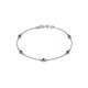 1 - Aizza (5 Stn/3mm) Blue Diamond Station Bracelet 