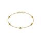 1 - Aizza (5 Stn/3mm) Yellow Diamond Station Bracelet 