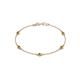 1 - Aizza (5 Stn/3mm) Yellow Diamond Station Bracelet 