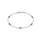 1 - Aizza (5 Stn/3mm) London Blue Topaz Station Bracelet 