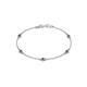 1 - Aizza (5 Stn/3mm) Smoky Quartz Station Bracelet 