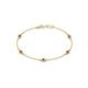 1 - Aizza (5 Stn/3mm) Smoky Quartz Station Bracelet 