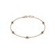 1 - Aizza (5 Stn/3mm) Smoky Quartz Station Bracelet 