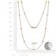 2 - Lien (13 Stn/1.9mm) Yellow Diamond on Cable Necklace 