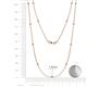 2 - Lien (13 Stn/1.9mm) Diamond on Cable Necklace 