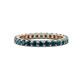 1 - Joyce 2.70 mm Round London Blue Topaz Eternity Band 