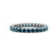 1 - Joyce 2.70 mm Round London Blue Topaz Eternity Band 