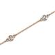 2 - Aizza (5 Stn/3mm) Petite Aquamarine and Diamond Station Bracelet 